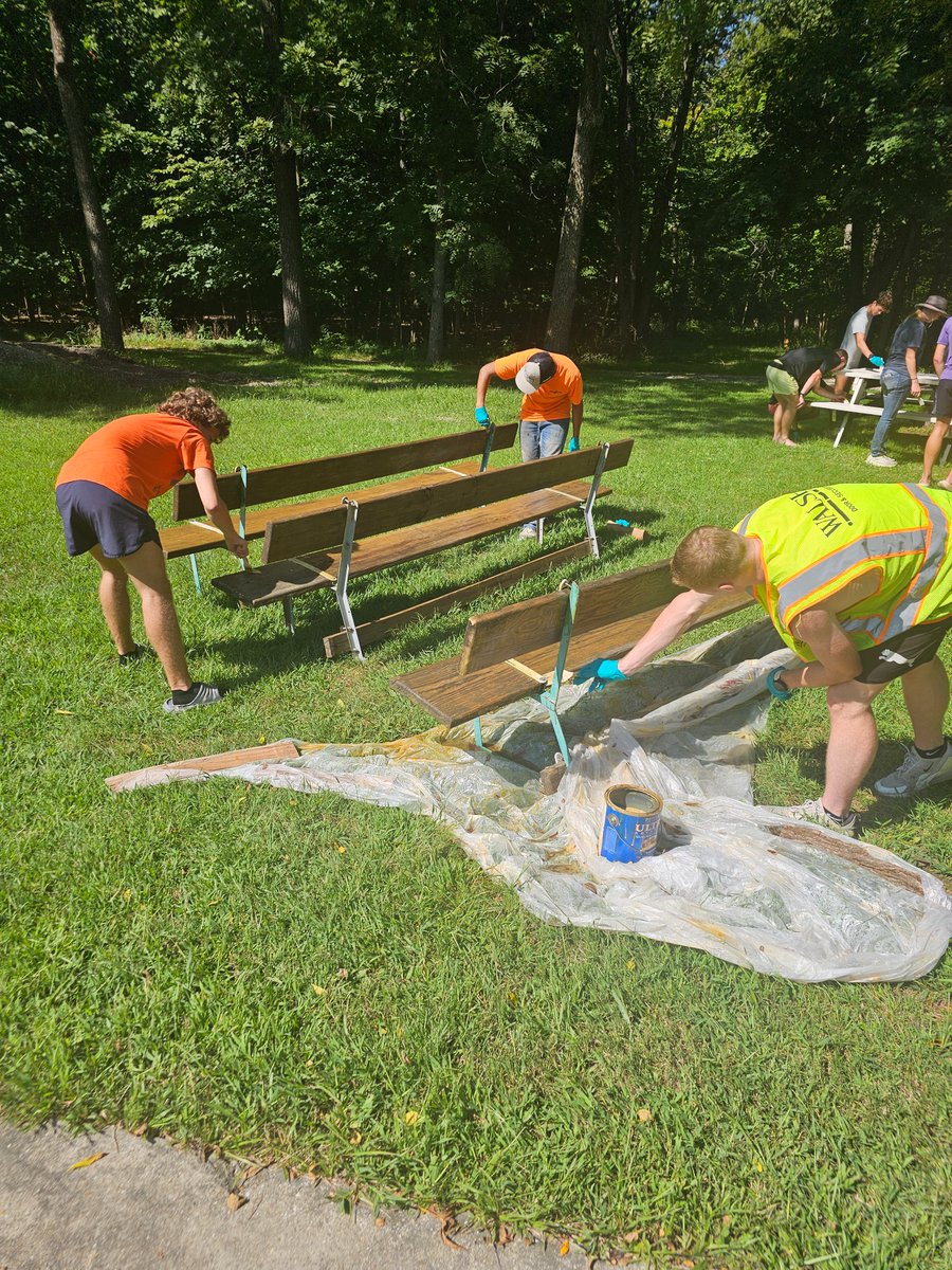 RUNWARTBURG's tweet image. Today&apos;s double = camp service project. #Doingstuff #WXC
