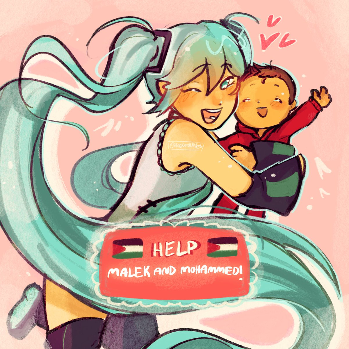anemovens's tweet image. miku politely interrupts your scrolling to help out a kiddo and his brother!!! she’d appreciate it if you visited the link or retweeted this post :)))) gofundme.com/f/donate-to-su…