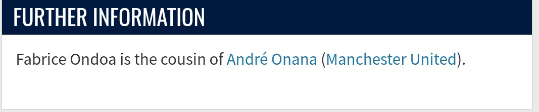 Śmieszny fakt o 1 rano #1

Bramkarz RFS jest kuzynem Andre Onany, a Ci panowie mogą się razem spotkać w Lidze Europy.