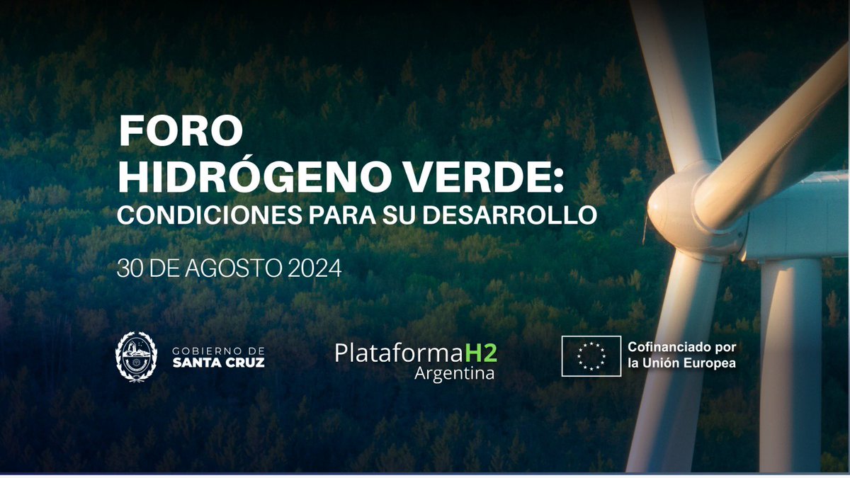 ➡️ NOS VEMOS MAÑANA EN EL CALAFATE!

Este viernes a las 9 hs arranca el “Foro Hidrógeno Verde: condiciones para su desarrollo” en la ciudad de El Calafate, Santa Cruz.

👉🏻Podes seguir la transmisión en vivo en YouTube: youtube.com/live/M-gUCEGhZ…