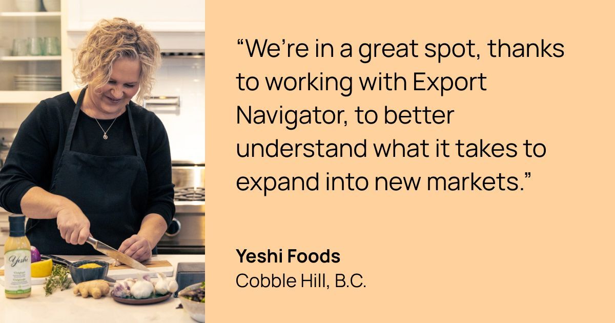 After selling out every week at local farmer's markets, Yeshi Food knew they had something special. 

Thanks to the support from Export Navigator, their dressings are now available at 1200 retailers across Canada. 

Read the story here: exportnavigator.ca/stories/yeshi-…
