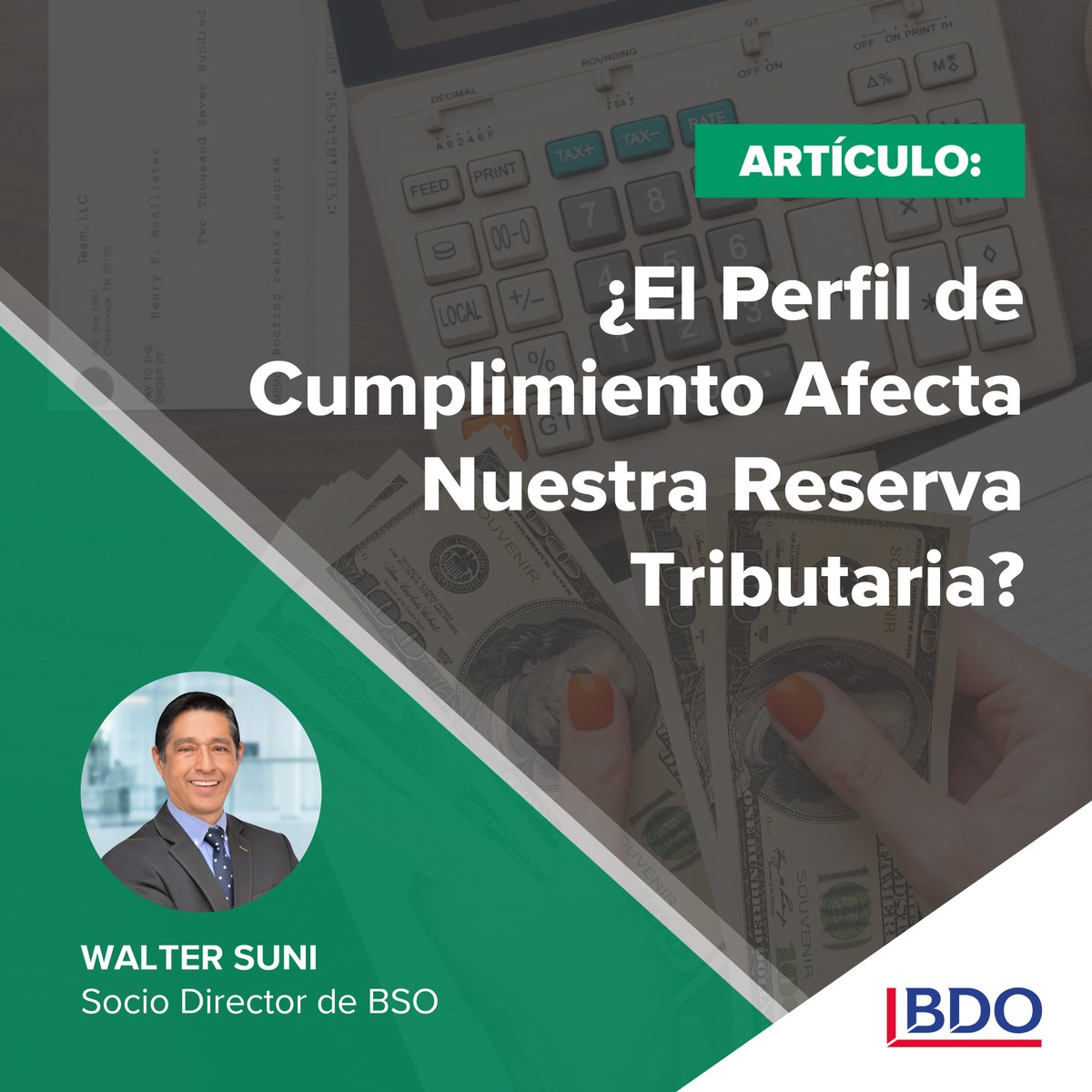 BDO_Peru's tweet photo. 📊 ¿Cómo afecta el perfil de cumplimiento de SUNAT a la reserva tributaria de las empresas formales?
Walter Suni, Socio Director de BSO, opina más sobre el tema en el siguiente artículo 👉🏻 https://t.co/WH30K9DNio

#BDOPeru #BSO #SUNAT #Perfildecumplimiento #formal #empresas https://t.co/MrWOnheoF9