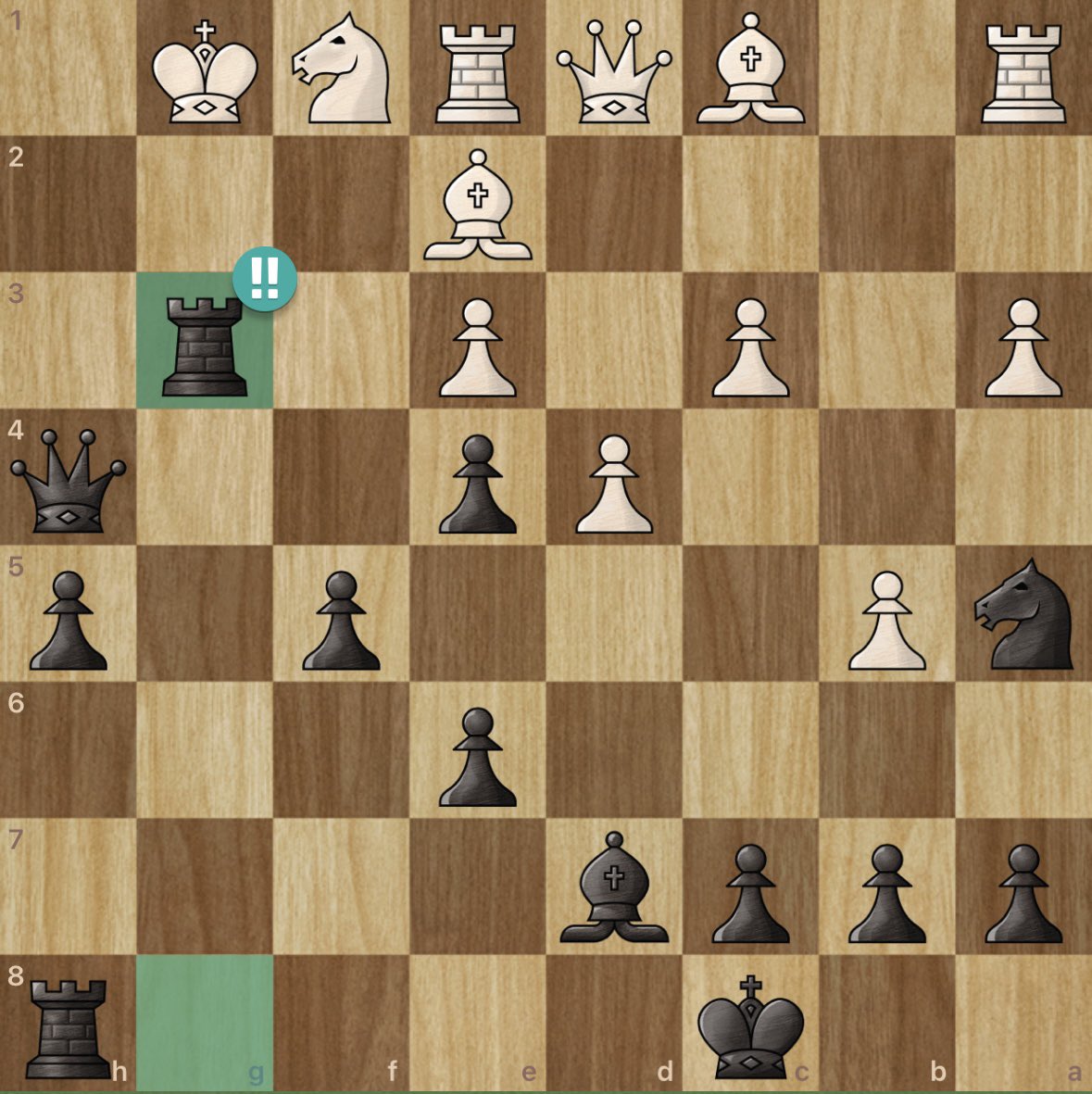 SirMookies's tweet image. #Chess #ChessRating #Lichess #ChessMoves #Checkmate

2 brilliants in 1 game

Sacrificed the Bishop and Rook for checkmate