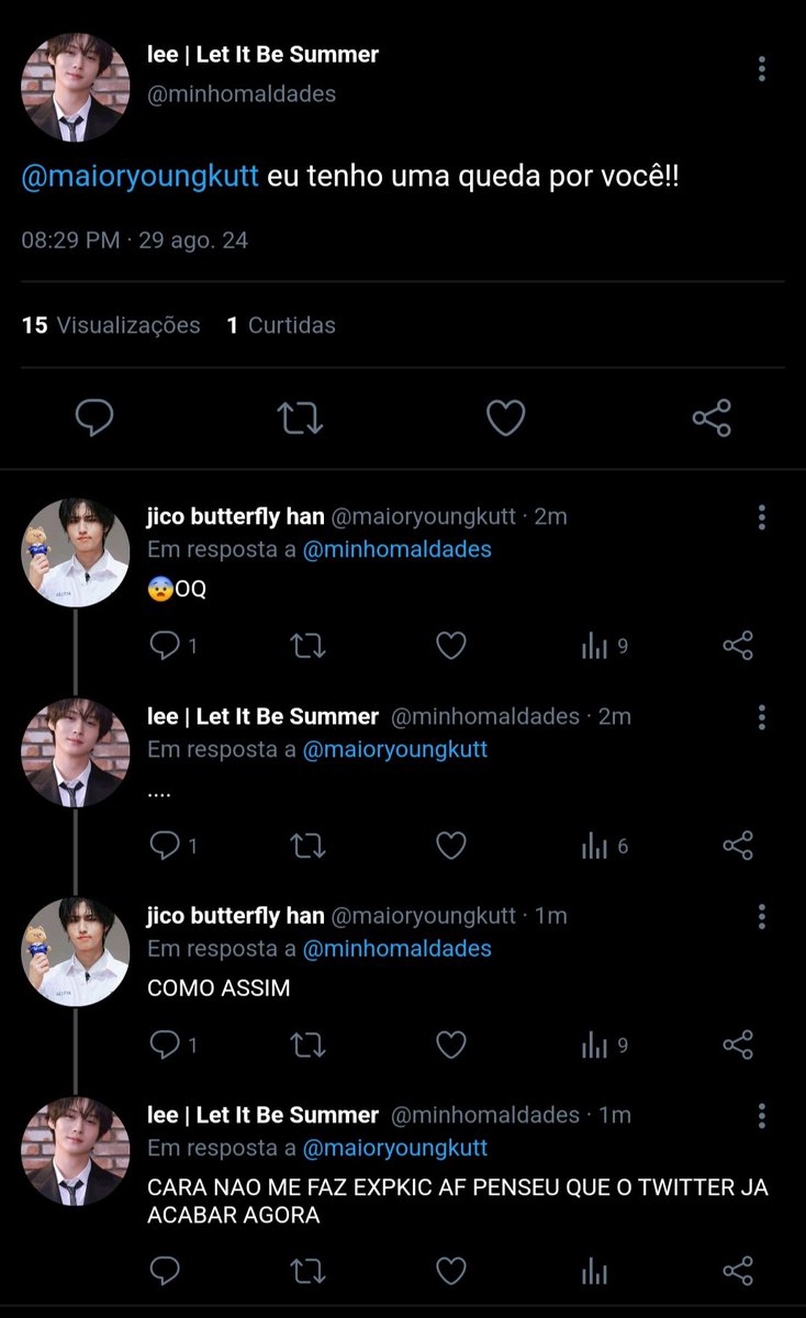 LMHONEY21_'s tweet photo. #minsung onde: No meio de um grupo de pessoas fazendo contagem regressiva para a queda do Twitter, Minho expõe seus sentimentos para Jisung https://t.co/jfHD1xmQot