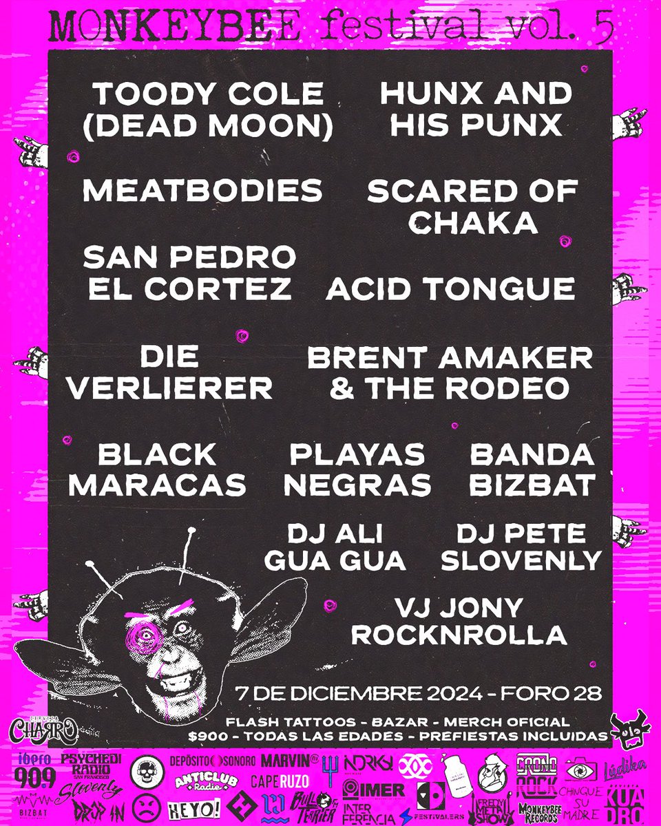 MonkeyBee Festival (@monkeybeefest) on Twitter photo Liderados por Chad Ubovich, guitarrista brutal y glamoroso fundamental en la escena del garage punk y psych en los USA, ha participado en proyectos como Fuzz, Ty Segall y Mikal Cronin 🔥 <a href="/meatbodies/">MEATBODIES</a> vienen por primera vez a México 💥 boletos en <a href="/wegowmx/">Wegow México</a> wegow.com/co/conciertos/… Liderados por Chad Ubovich, guitarrista brutal y glamoroso fundamental en la escena del garage punk y psych en los USA, ha participado en proyectos como Fuzz, Ty Segall y Mikal Cronin 🔥 <a href="/meatbodies/">MEATBODIES</a> vienen por primera vez a México 💥 boletos en <a href="/wegowmx/">Wegow México</a> wegow.com/co/conciertos/…