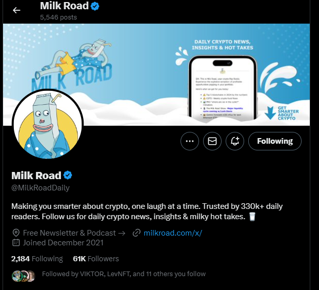 daxsingh's tweet photo. @MilkRoadDaily  woot woot https://t.co/Kq5Xb0JjIK