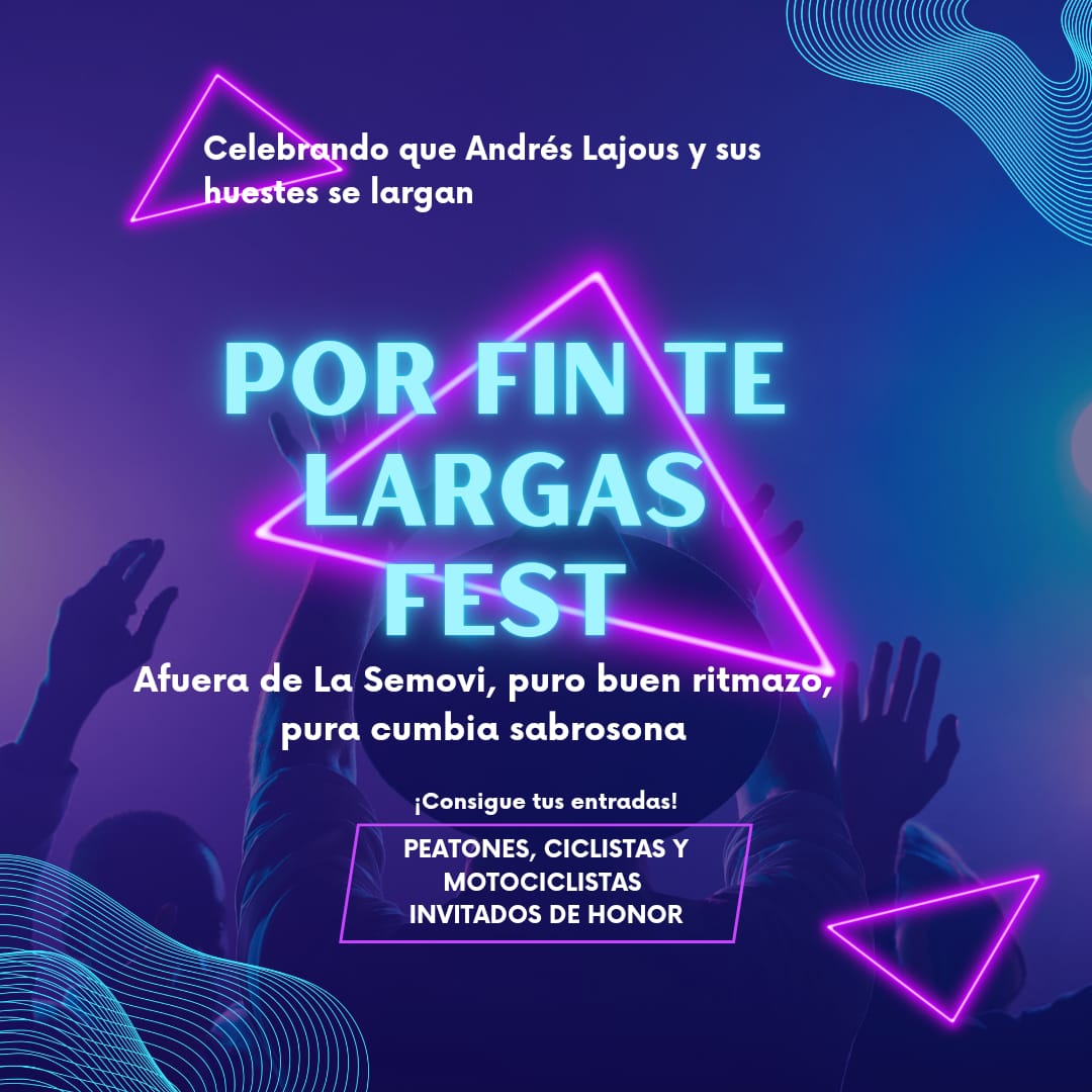 Y si le hacemos una fiesta de despedida a los incompetentes de #LaSecretariaDeMortalidad aka <a href="/LaSEMOVI/">Secretaría de Movilidad CDMX</a>
Un mega baile solo para celebrar que se larga el Junior Mayor y su dream team.
Llevar unas bocinas bailar, hechar chesquito, unas papas, convivir y planear próximas acciones.