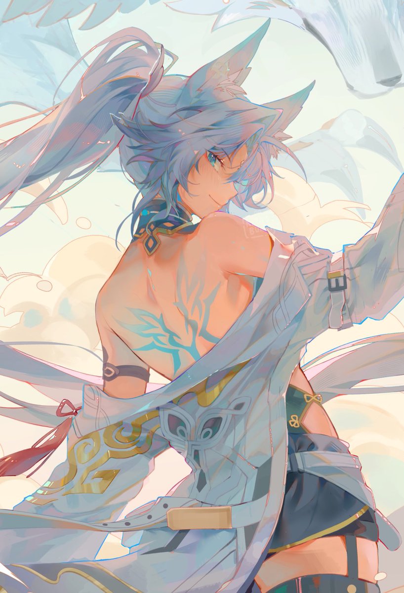 Feixiao wip … i think i like drawing backs