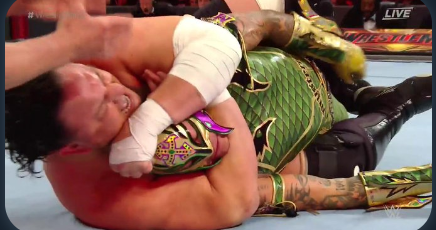 WrestlingWwr's tweet photo. كلا المصارعين اخضعا خصميها لكي يصلا لقب https://t.co/fw4FeAJAvI