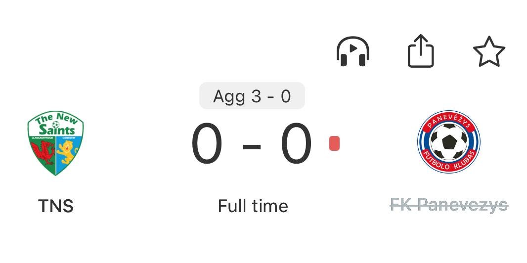 🏴󠁧󠁢󠁷󠁬󠁳󠁿 The New Saints have become the first club from the Welsh football pyramid to ever qualify for the group phase of a European competition.

TNS, who became champions of Wales by a European record 33 points last season, are actually based in Oswestry, Shropshire in England.