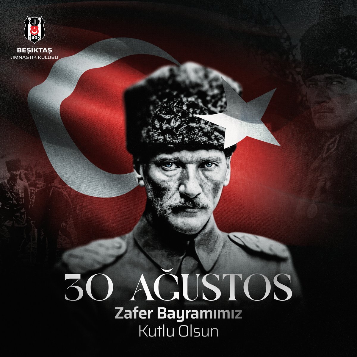 Büyük zaferler, yalnızca büyük milletler tarafından kazanılabilir!

30 Ağustos Zaferi’nin 102. yıl dönümünde başta Gazi Mustafa Kemal Atatürk ve silah arkadaşları olmak üzere tüm kahramanlarımızı saygı, rahmet ve minnetle anıyoruz. 🇹🇷

#30Ağustos Zafer Bayramımız Kutlu Olsun.