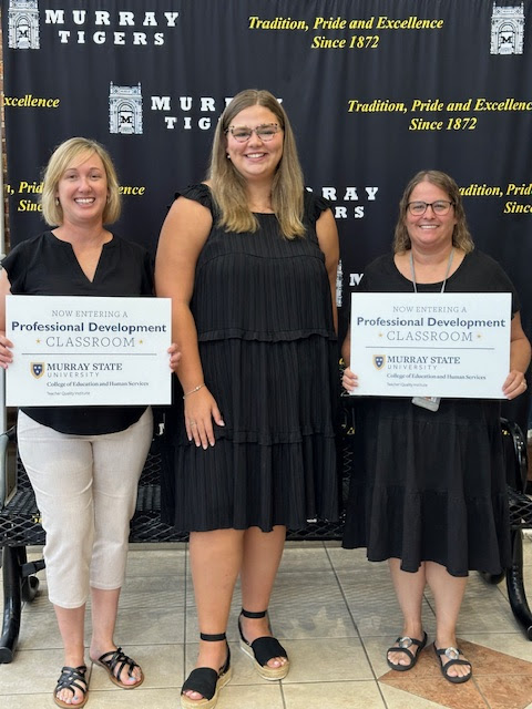 Murray Middle School welcomes PDS student, Madison Williams, this year.  Madison will be doing her practicum and student teaching with Summer Woolard and Amanda Fain during her senior year at Murray State.  Congratulations, Madison.