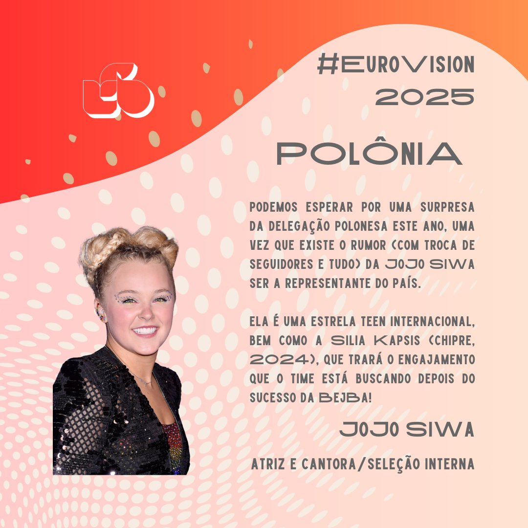 urbannaOff's tweet photo. Opa, e temos mais nomes aqui da nossa lista dos queridinhos da galera para cantar no #Eurovision de 2025. Destes nomes, uma está nos radares do festival de #Sanremo (e quando fala-se neste festival, o recado é: vamos cruzar os dedos).

Confira estes nomes aqui: https://t.co/54v9oC301B