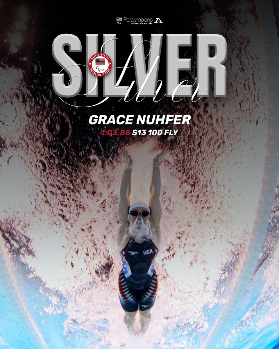 Akron Zips Swimming & Diving (@zipswsd) on Twitter photo Taking home 🥈
Congrats to <a href="/GraceNuhfer/">grace nuhfer 💗</a> on capturing a silver medal in the 100 Fly‼️
🗞️ tinyurl.com/2yanhxju 
📸 Michael Reaves/Getty Images
<a href="/TeamUSA/">Team USA</a> <a href="/USParaSwimming/">U.S. Paralympics Swimming</a> <a href="/NCAA/">NCAA</a> <a href="/MACSports/">MACtion</a> 
#GoZips🦘#ParalympiansMadeHere Taking home 🥈
Congrats to <a href="/GraceNuhfer/">grace nuhfer 💗</a> on capturing a silver medal in the 100 Fly‼️
🗞️ tinyurl.com/2yanhxju 
📸 Michael Reaves/Getty Images
<a href="/TeamUSA/">Team USA</a> <a href="/USParaSwimming/">U.S. Paralympics Swimming</a> <a href="/NCAA/">NCAA</a> <a href="/MACSports/">MACtion</a> 
#GoZips🦘#ParalympiansMadeHere