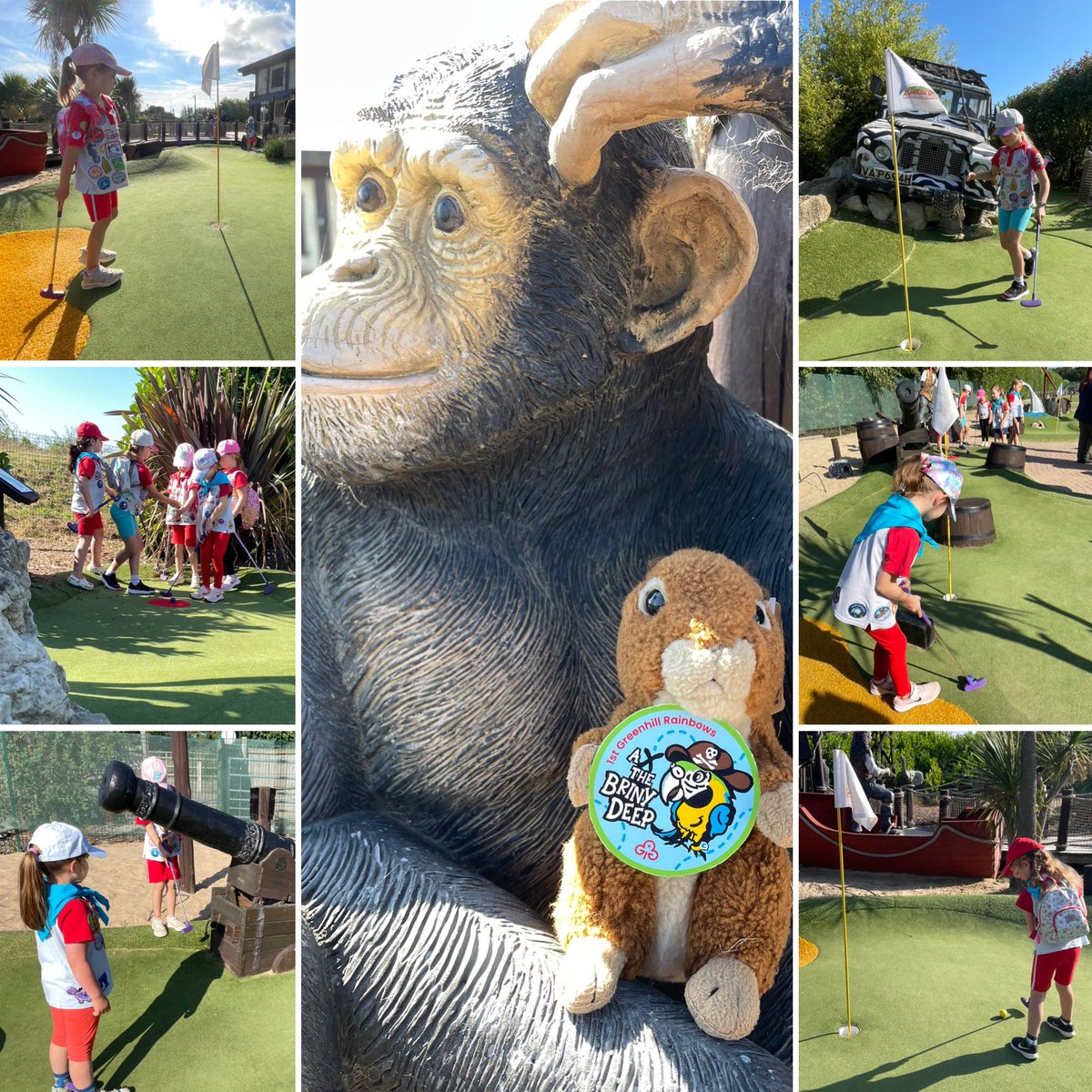 With a new badge on the horizon, Rainbows went on a pirate themed golfing adventure, and, always the badge enthusiast, Little Red tagged along..

#girlguiding #adventure