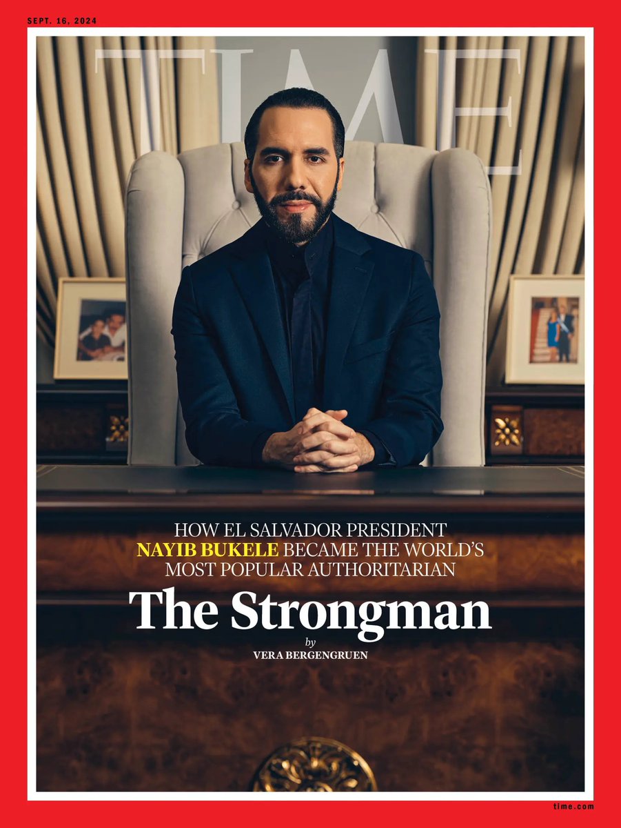 VeraMBergen's tweet image. My TIME cover story from El Salvador, where I sat down with President Nayib Bukele and his top security officials, as well as salvadoreños who are living in a vastly safer country that has effectively become a one-party state, controlled by a single man.
time.com/7015598/nayib-…
