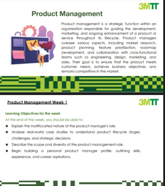 It is a privilege to be among <a href="/3MTTNigeria/">3MTT Nigeria</a> cohort 2, and also to have <a href="/blockchainih/">Blockchain Innovation Hub</a> as applied learning cluster. My journey as a Product Manager began today.