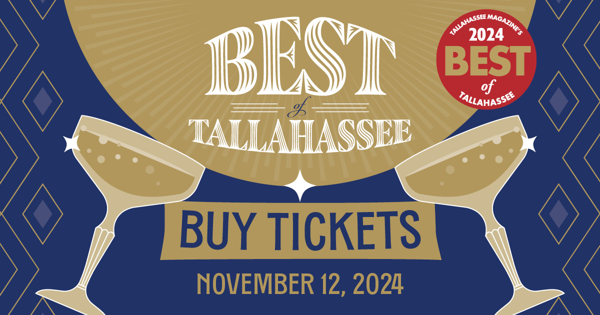 Join us for the 2024 Best of Tallahassee event on Nov. 12 at The Moon for a roaring good time. This year's theme is Glam, Glitz and Gatsby. Tickets are on sale now! bit.ly/3aiJhl9