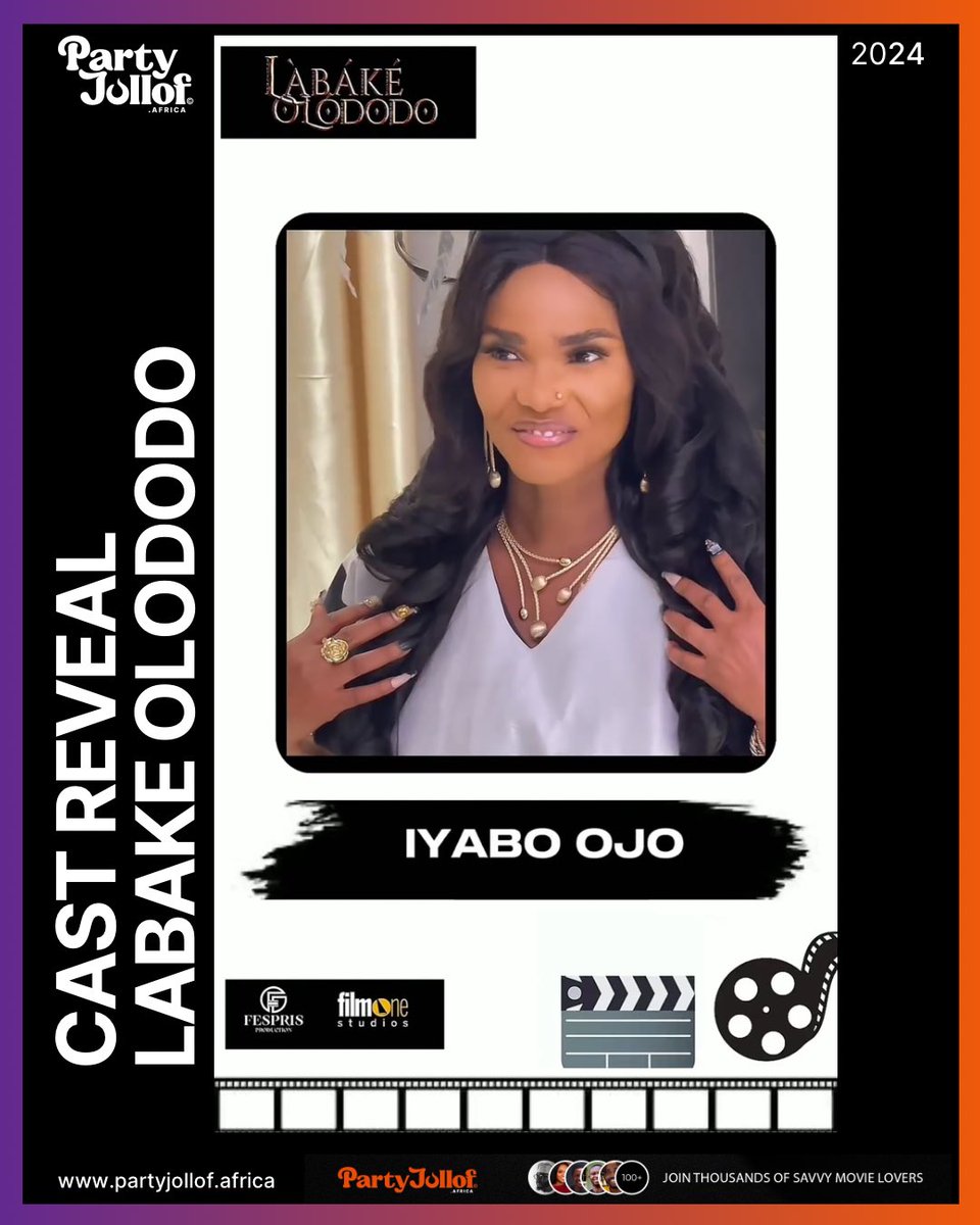 partyjolloftv's tweet image. ⚡️Breaking News🟠 Cast Reveal for Iyabo Ojo upcoming movie 🍿 Labake Olododo a film by @fesprisproduction &amp;amp;  @filmonestudios 

 Directed by @biodunstephen

#labakeolododo #labakeolododothemovie #nollywood #partyjollofafrica #tellyourstory #iyaboojo