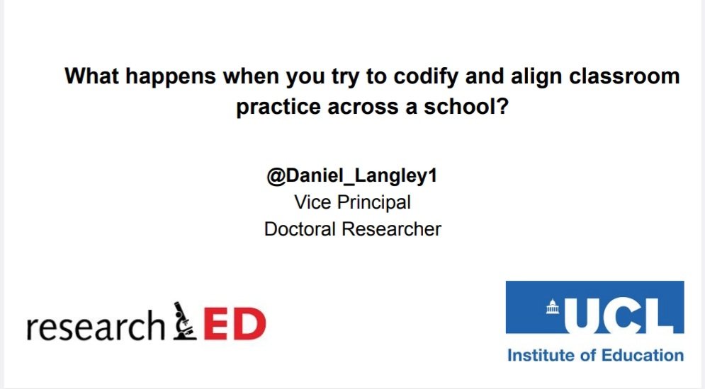Daniel Langley (@daniel_langley1) on Twitter photo I'm delighted to be speaking <a href="/researchED1/">researchED</a> National Conference on the 7th September. I'll be presenting my EdD research on the alignment of teaching practice <a href="/tombennett71/">Tom Bennett OBE</a> <a href="/hgaldinoshea/">Hélène Galdin-O'Shea</a> <a href="/IOE_London/">UCL Institute of Education</a> ✨️ I'm delighted to be speaking <a href="/researchED1/">researchED</a> National Conference on the 7th September. I'll be presenting my EdD research on the alignment of teaching practice <a href="/tombennett71/">Tom Bennett OBE</a> <a href="/hgaldinoshea/">Hélène Galdin-O'Shea</a> <a href="/IOE_London/">UCL Institute of Education</a> ✨️