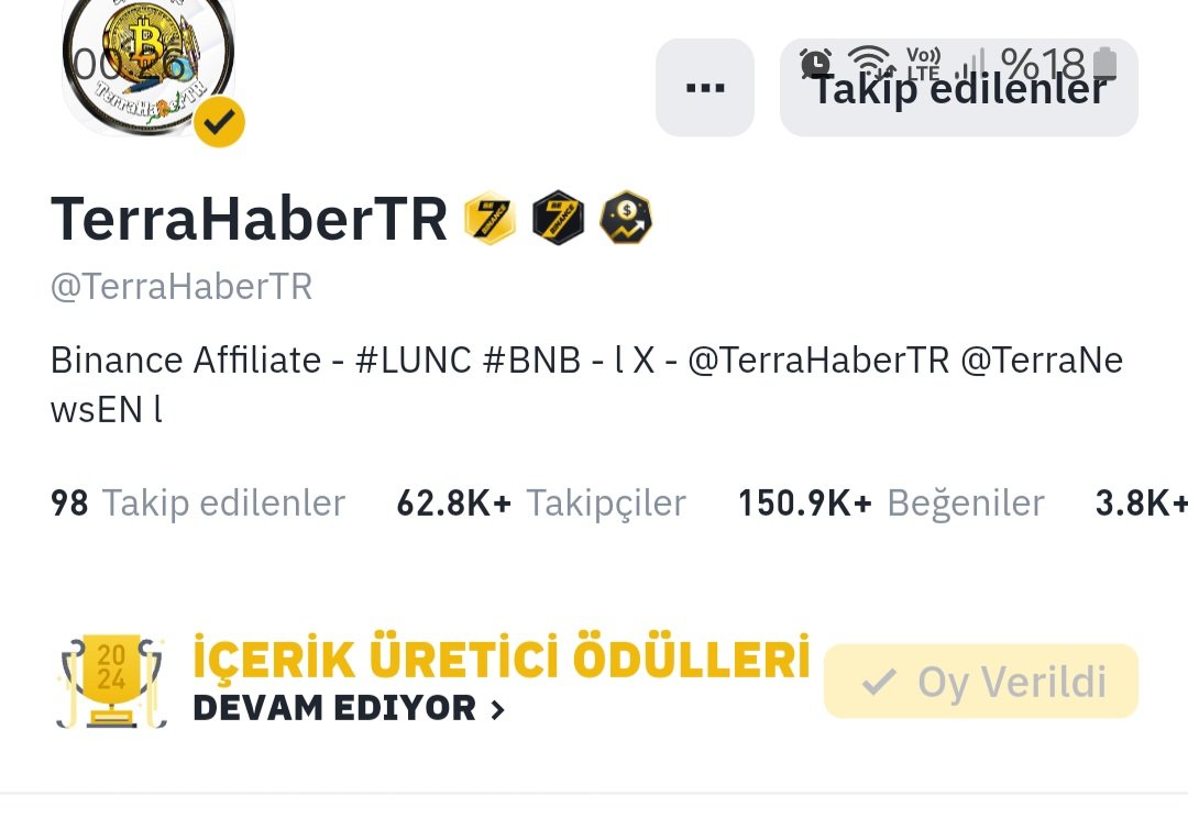 acemicavus's tweet photo. @TerraHaberTr Oy kullanmak için binance de hesap açtım. https://t.co/uIV030xne8