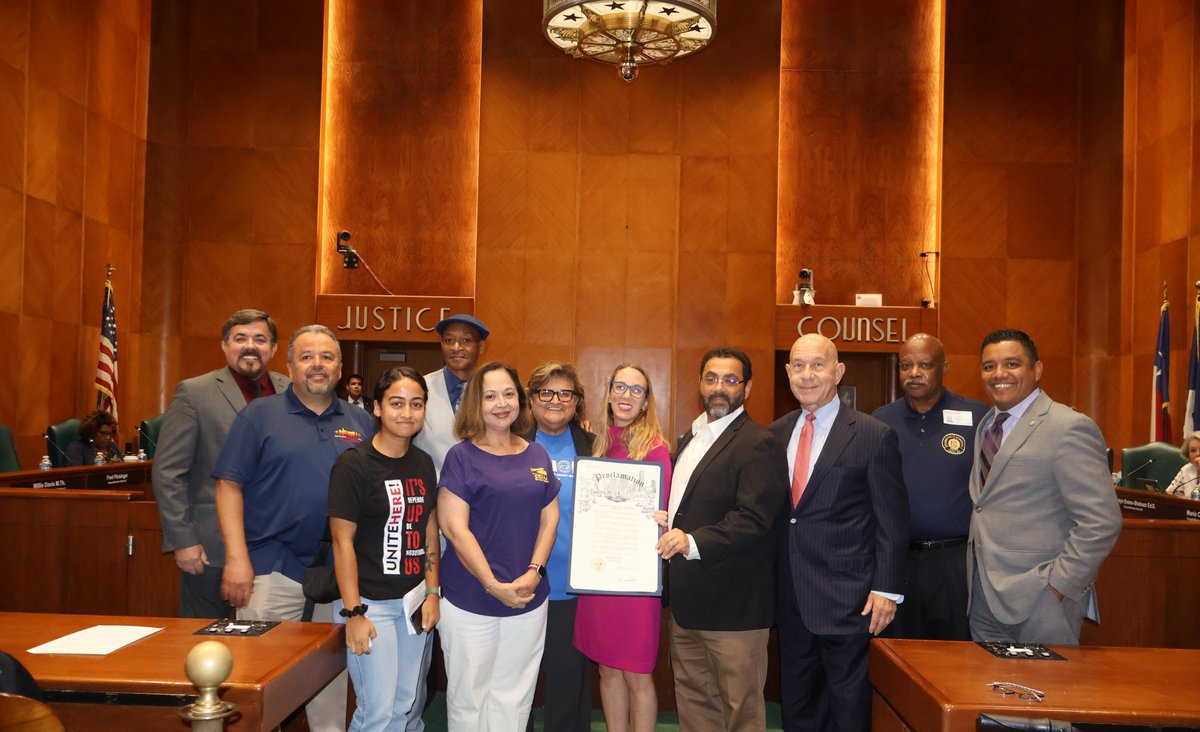 Thank you <a href="/AbbieKamin/">Abbie Kamin</a> <a href="/JMartinez4Hou/">Joaquin Martinez</a> <a href="/whitmire_john/">John Whitmire</a> (MY Mayor) for recognizing Labor on this upcoming Labor Day.  <a href="/TexasAFLCIO/">Texas AFL-CIO</a> <a href="/InsulatorsUnion/">Insulators Union 🦎</a> <a href="/transportworker/">TWU</a> <a href="/unitehere23/">UNITE HERE Local 23</a> <a href="/SEIU/">SEIU</a> <a href="/gcaflcio/">Gulf Coast AFL-CIO</a>
