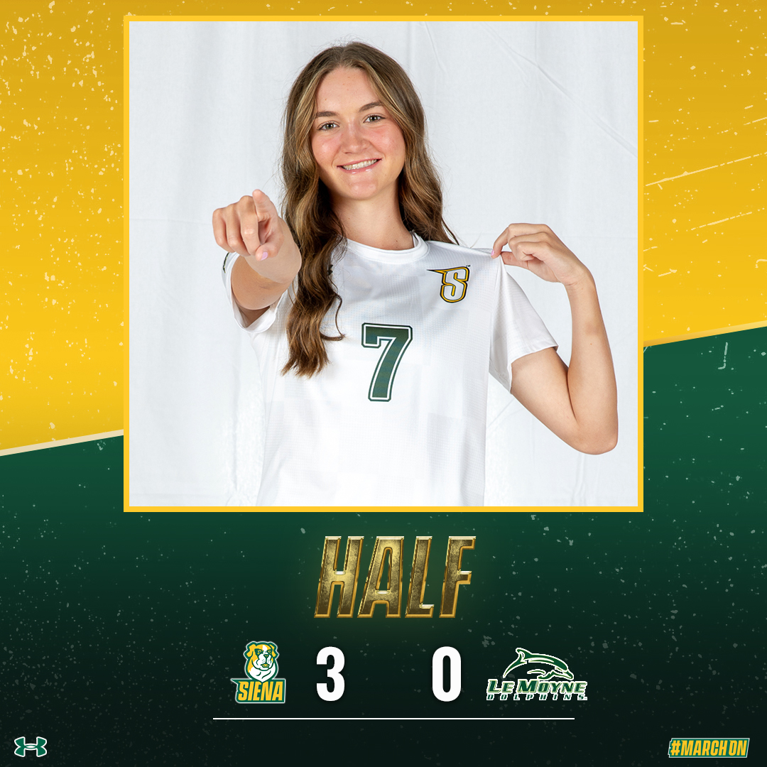 Our most prolific scoring half in 4⃣ seasons has us in control in Central New York

Freshman Catherine Rogers is at it again, factoring in on all 3 goals with a pair of scores and an assist in less than an 8-minute span

#MarchOn x #SienaSaints