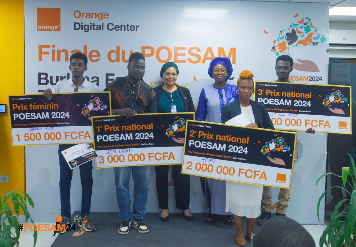 Finale du #POESAM2024: Belle matinée d’exercice avec un jury d’experts. Bravo à toutes les 10 start-ups finalistes pour leurs ingénieux projets et la qualité des pitchs. Félicitations aux 4 lauréats qui représenteront le Burkina 🇧🇫 au niveau Afrique et Moyen Orient.