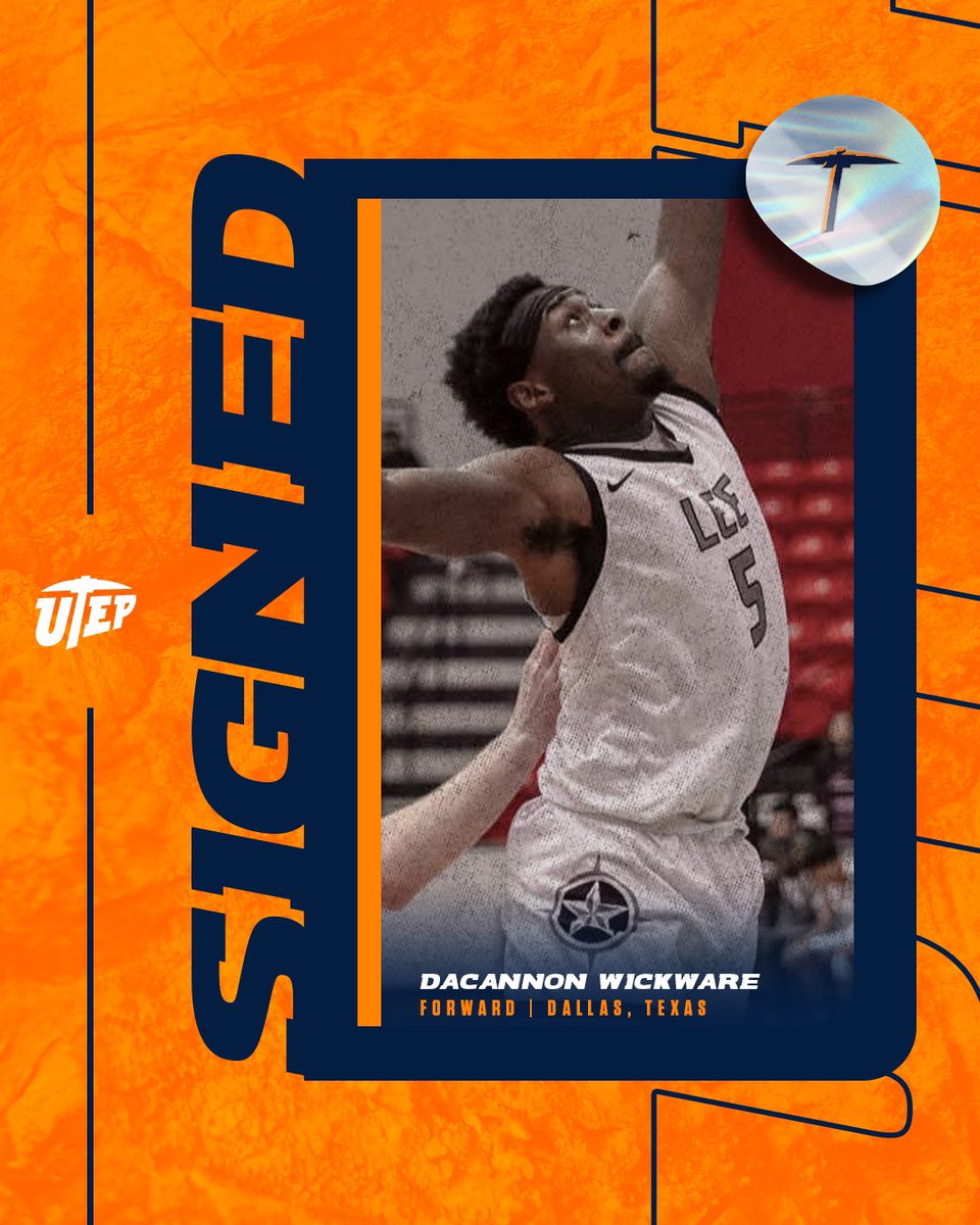 Welcome, proven winner DaCannon Wickware to the 915 🏀

🔶 2023 state champ with Kimball HS
🔶 2024 Region XIV regular-season champ with Lee College
🔶 Combined 61-7 record past two years

🔗 tinyurl.com/49ss8h8b

#PicksUp
