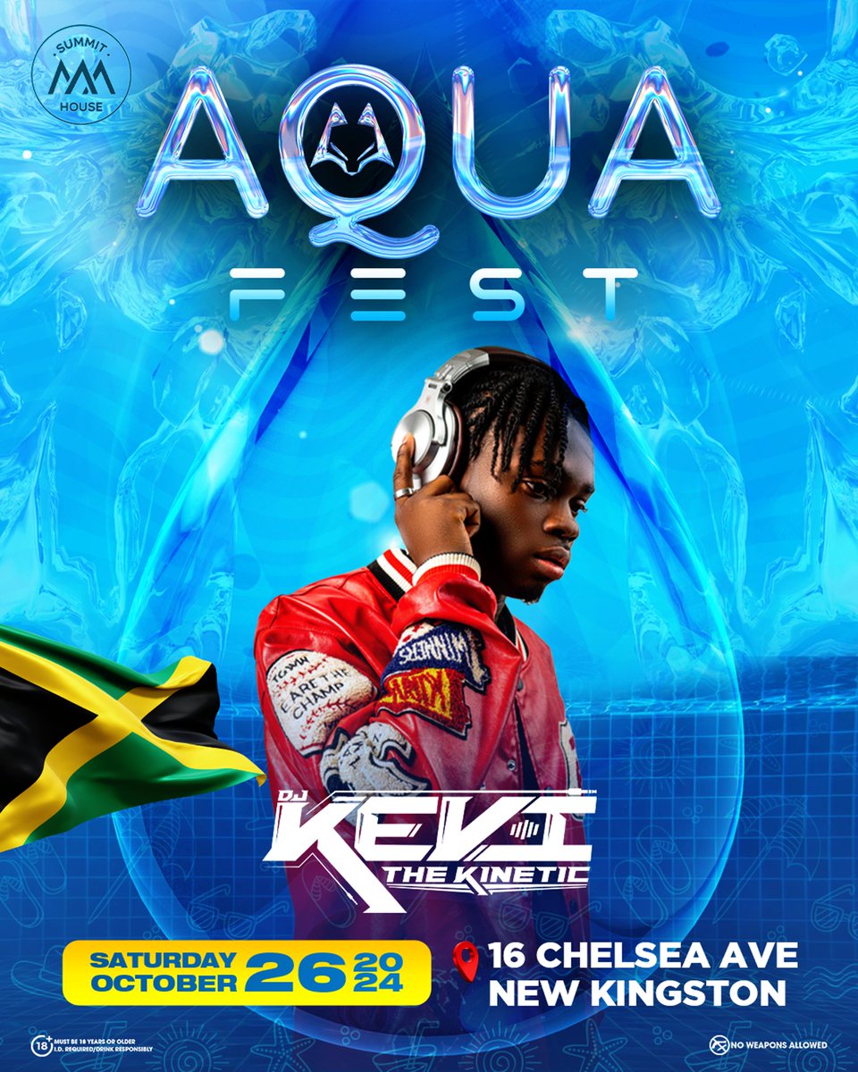 Catch @kevikinetic live at Aqua Fest Saturday, October 26, 2024. 🗓️🎶 Let’s turn up and make memories that’ll last forever! 🚀 Follow @aquafestja on instagram for updates 

#Aquafest #PartyVibes #SocaEnergy