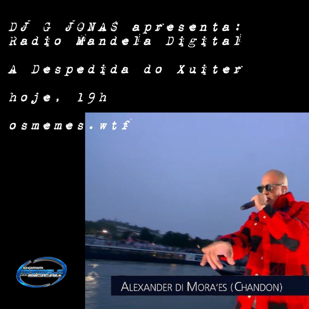 radiolosmemes's tweet photo. a ocasião faz o ladrão,

a (Provável) Última aparição de DJ G JONAS na rádio, o momento pede.

19h - https://t.co/1l9WCI2NaU https://t.co/cU0qVyiWDU