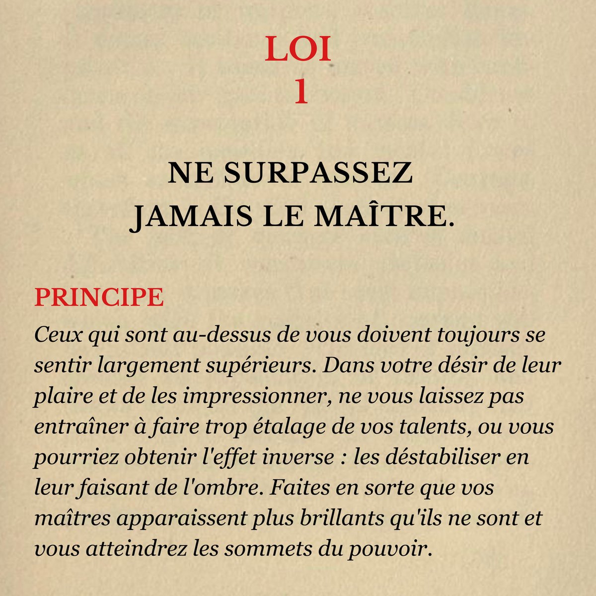 Mindset_FR's tweet photo. 10 LOIS À CONNAÎTRE – "ROBERT GREENE" https://t.co/Xdn51S9EIl