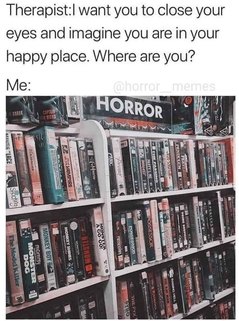 Nothing fills me with as much joy as browsing the VHS covers in the horror section did as a child 😭

#HorrorCommunity