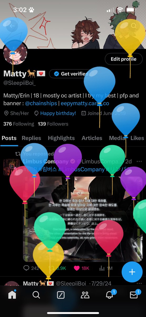 SleepiiBoi_'s tweet photo. balloon day woo https://t.co/PrThZ39y9U