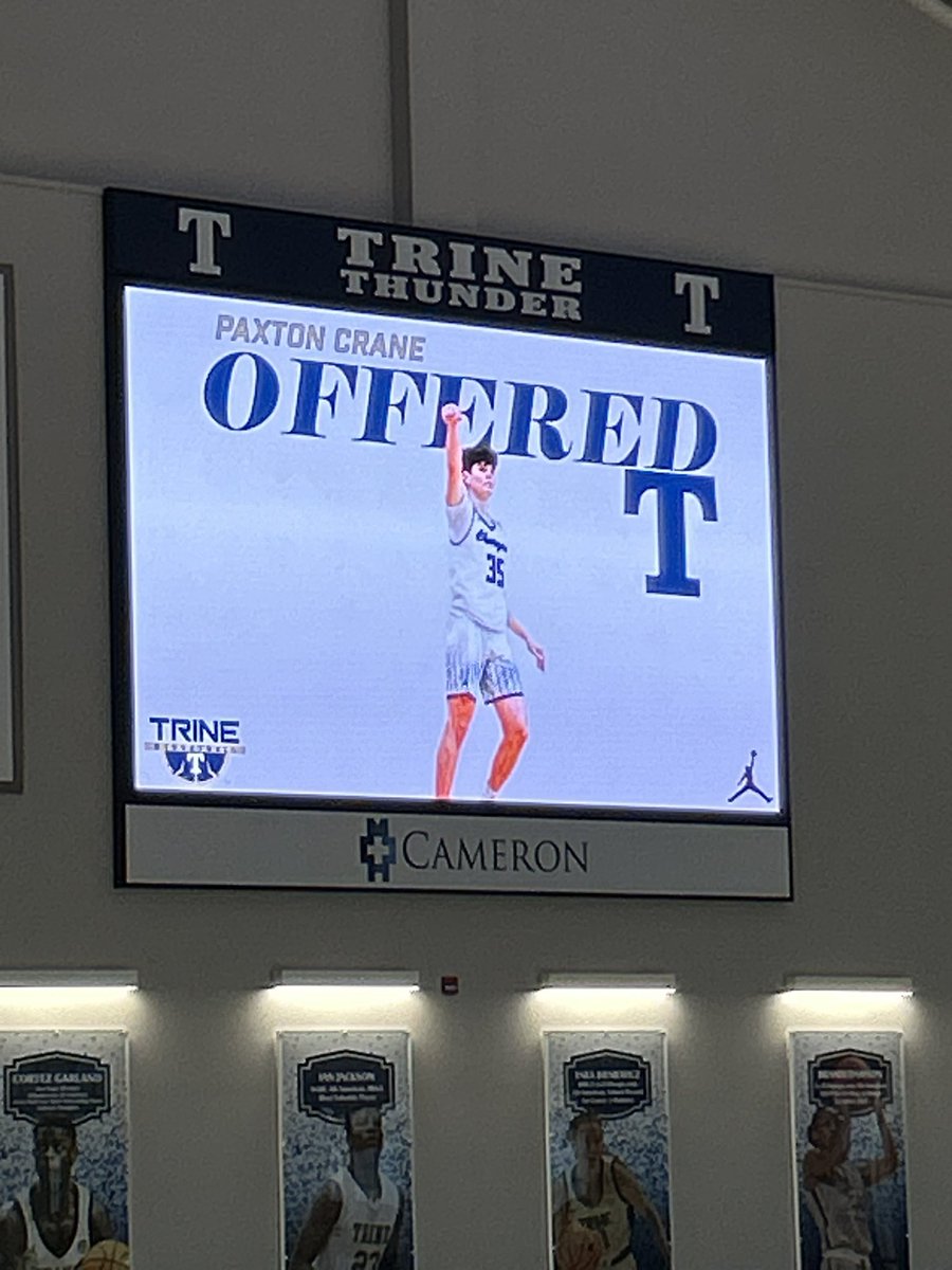 Paxton Crane (@paxtoncrane_) on Twitter photo After a great visit and conversations with Coach Miller, <a href="/isaac3anderson/">Isaac</a>, and <a href="/g_duff97/">Garrett Duffin</a> I’m blessed to receive an offer to play for <a href="/TrineThunderMBB/">Trine MBB</a>
<a href="/ChargersHoops/">Carroll Basketball</a> @OPS2025Ervin
@ops_bball <a href="/BRamseyKSR/">Brandon Ramsey</a> After a great visit and conversations with Coach Miller, <a href="/isaac3anderson/">Isaac</a>, and <a href="/g_duff97/">Garrett Duffin</a> I’m blessed to receive an offer to play for <a href="/TrineThunderMBB/">Trine MBB</a>
<a href="/ChargersHoops/">Carroll Basketball</a> @OPS2025Ervin
@ops_bball <a href="/BRamseyKSR/">Brandon Ramsey</a>