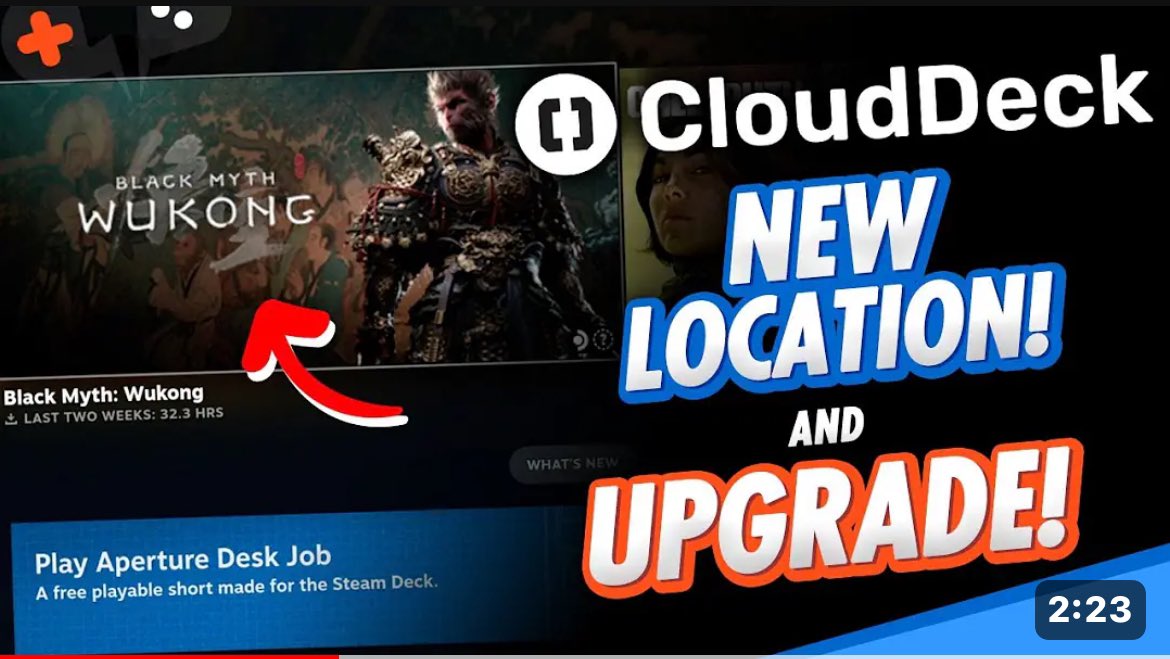 cgbattlehub's tweet image. Give a warm welcome to CloudDeck to the US, with its first server in Detroit! CloudDeck is in early access, and very similar to SteamDeck in functionality. The US will be getting an upgrade with AMD cards! Wukong was a blast! @clouddeckapp #BlackMythWukong
youtu.be/9C-F8JXo1Ng?si…
