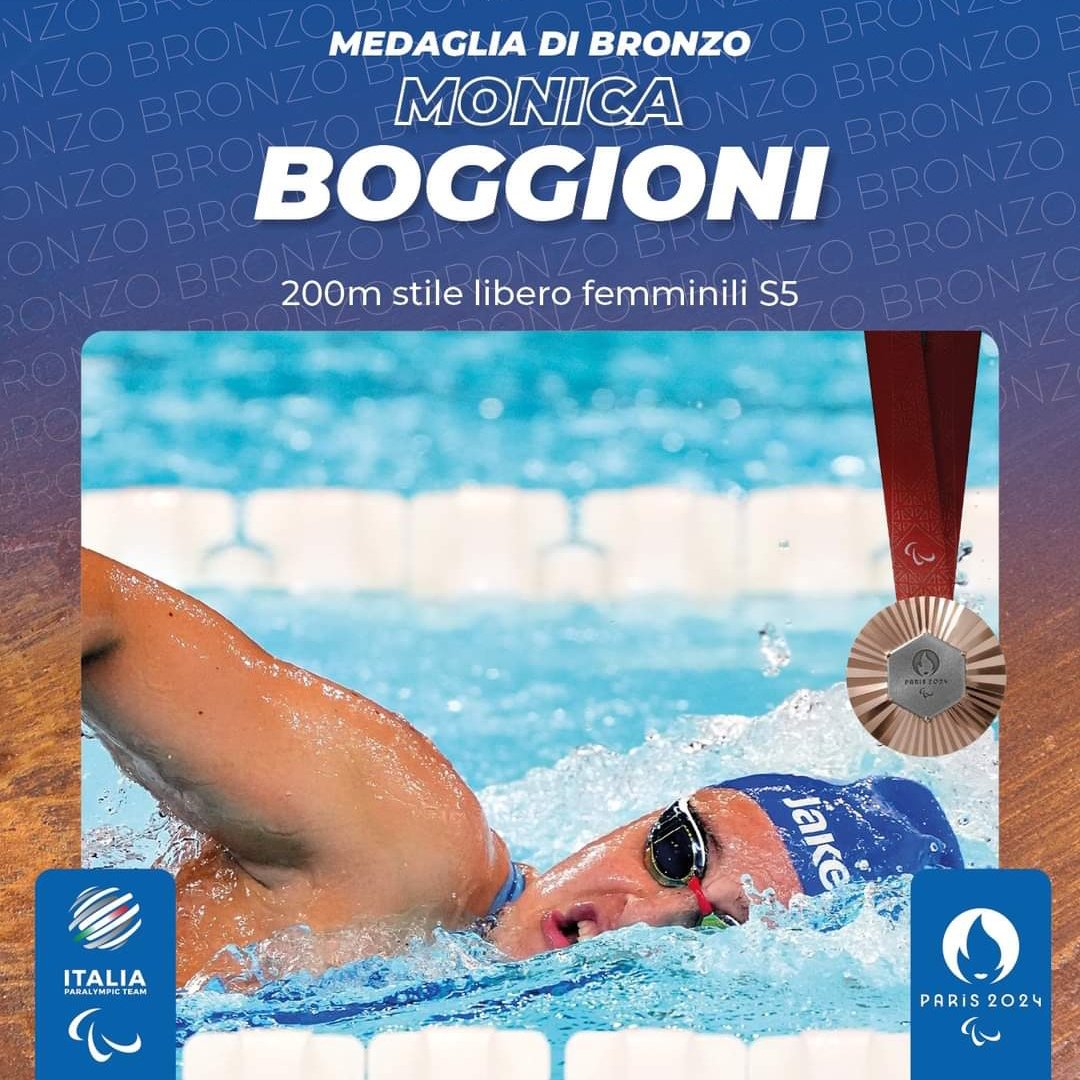 Fieri di te Monica!

🥉Medaglia di bronzo 200m stile libero femminili S5

#Paralympics2024