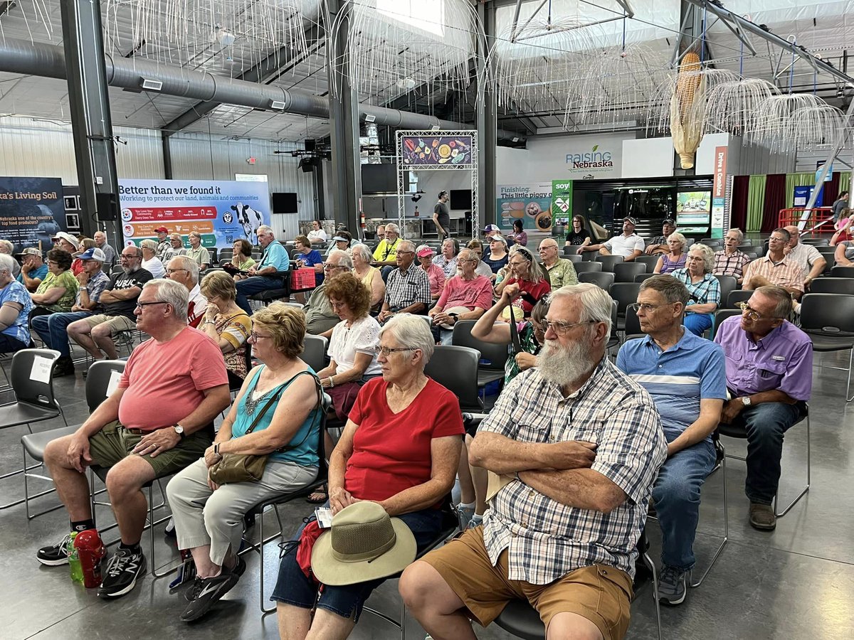 NebPublicMedia's tweet photo. Thanks to everyone who joined us for our live taping of "Backyard Farmer" at the #NebraskaStateFair. 

Watch the show, tonight at 7pm CT on Nebraska Public Media! 

#NebExt https://t.co/Qid5nDCWH7
