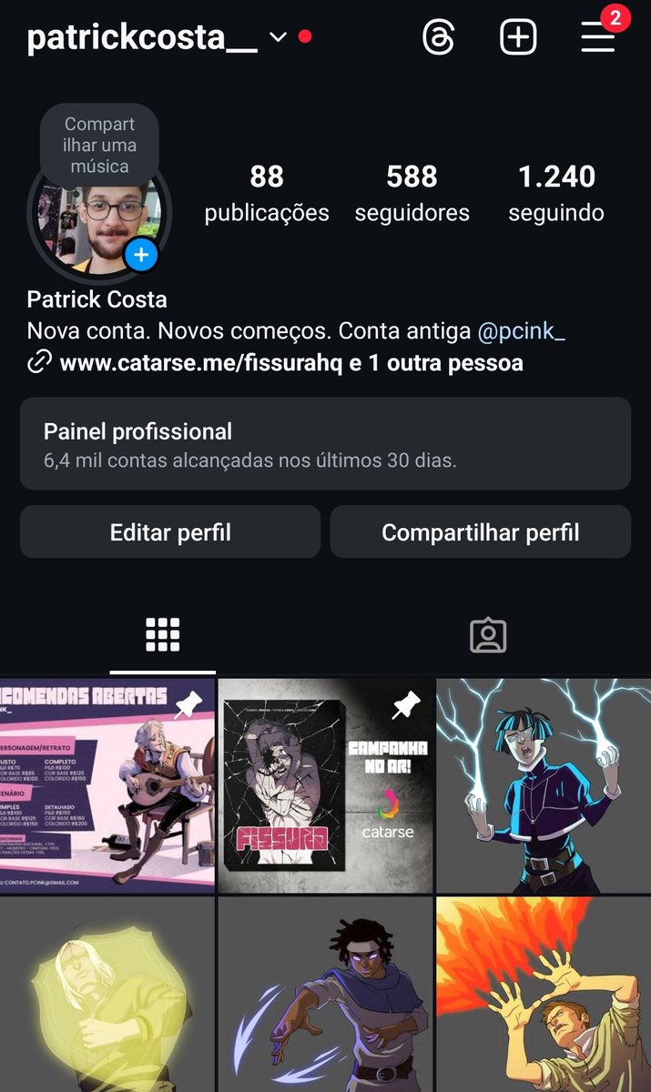 Mandem o @ de vcs ou segue pissoal