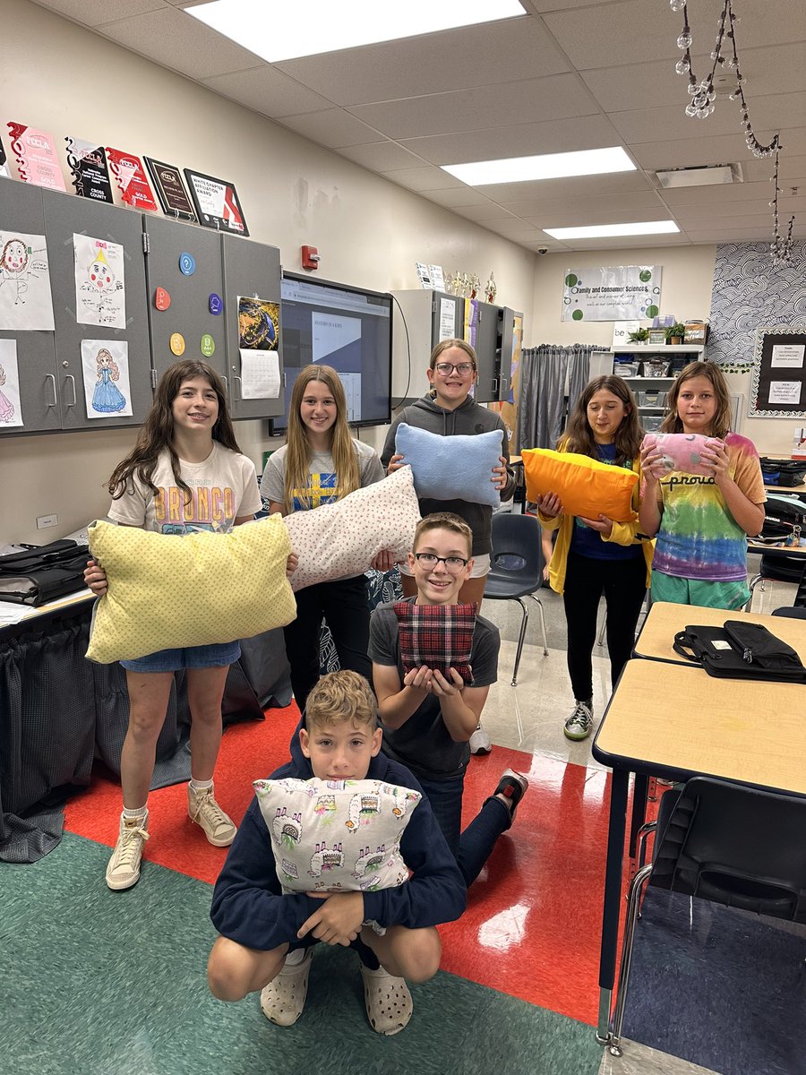 7th graders are totally killing it with their sewing projects in FCS. I had the privilege of covering a class period in FCS today, so I got to hang out with these cool cats. <a href="/CrossCounty1/">Cross County</a>