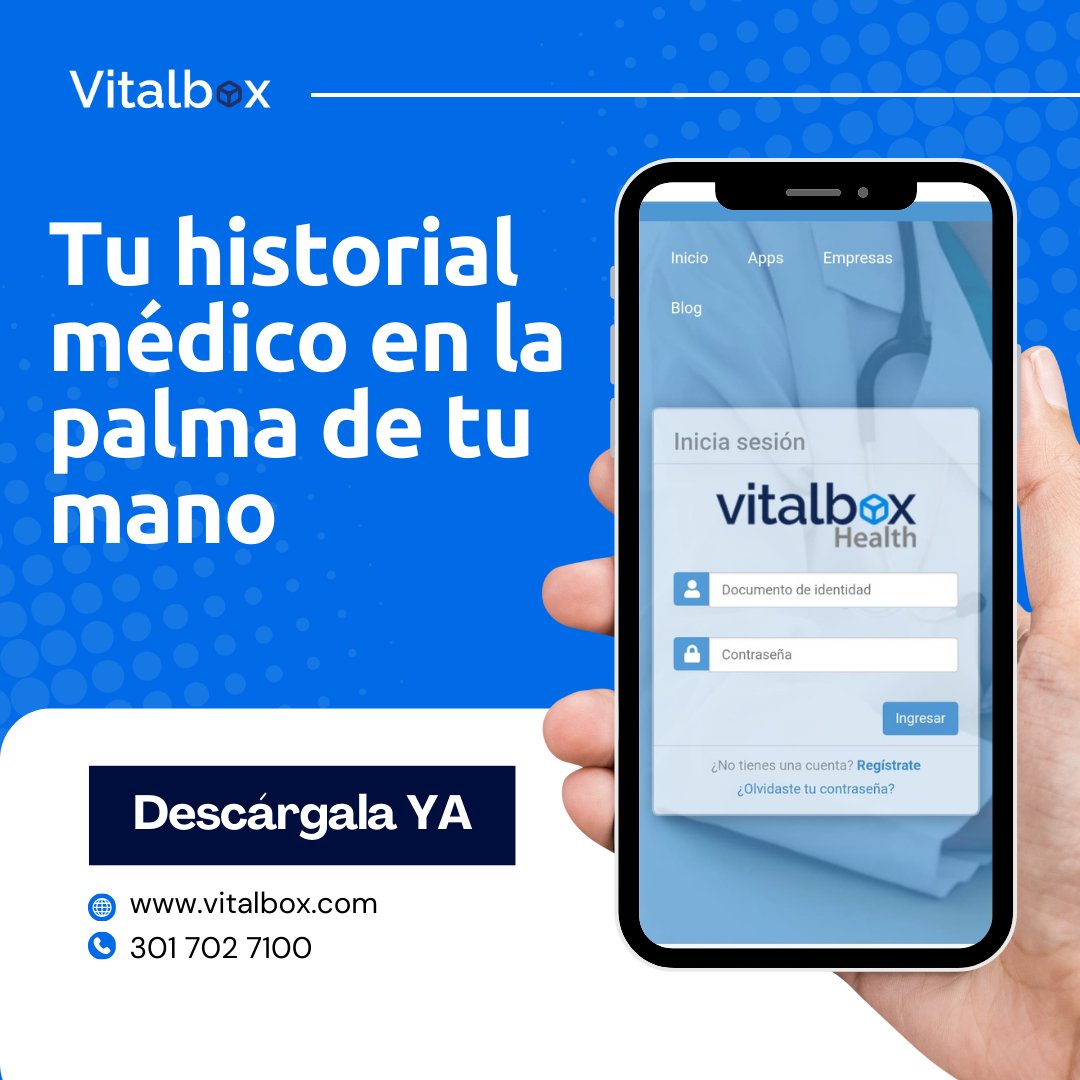 Vitalbox_'s tweet photo. Con Vitalbox Health, tu historial médico siempre disponible. 📲

#HistorialMédico #VitalboxHealth #SaludDigital #AppDeSalud https://t.co/hmpC0IV9Ah