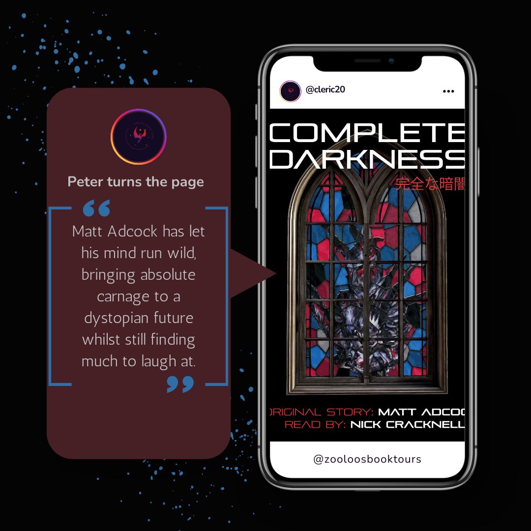 ZooloosBT's tweet photo. On the #booktour for #CompleteDarkness we saw a post from @EastHullPete ~ You can read all the reviews here ~ https://t.co/FtP6DfpqxT
Tomorrow @MarthaDunlop will be taking part! See you then!
@cleric20
#ZooloosBookTours https://t.co/0vfmwICyRX