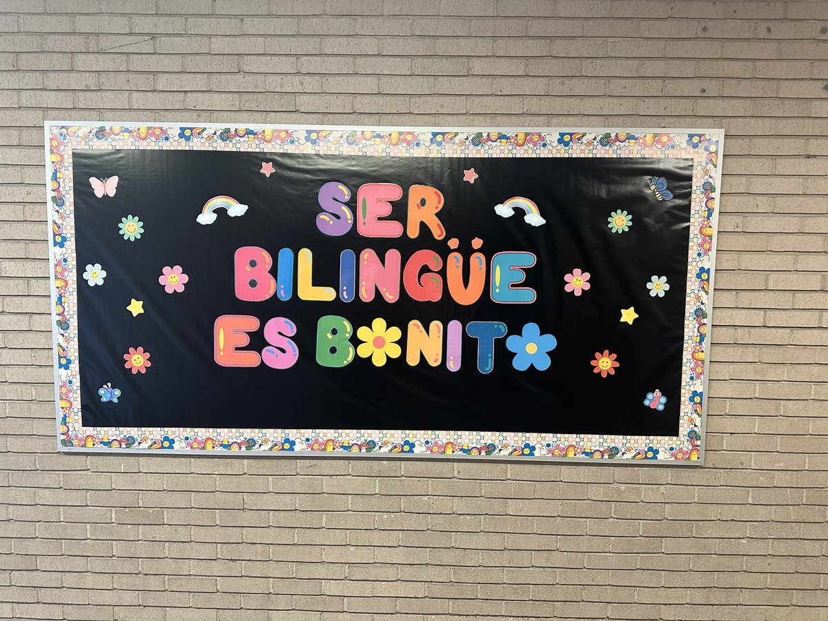 Gabriella Quintanilla (@msquintanilla_) on Twitter photo Celebrating the beauty of being bilingual with our ‘Ser Bilingüe es Bonito’ bulletin board! 🌼🤩🌟 #ProudToBeBilingual #LanguageIsPower <a href="/msagarcia31/">Ariana Garcia</a> <a href="/cmmonson1/">Cassandra Monson, M.Ed</a> <a href="/lit4teaching/">Kayla Fields</a> Celebrating the beauty of being bilingual with our ‘Ser Bilingüe es Bonito’ bulletin board! 🌼🤩🌟 #ProudToBeBilingual #LanguageIsPower <a href="/msagarcia31/">Ariana Garcia</a> <a href="/cmmonson1/">Cassandra Monson, M.Ed</a> <a href="/lit4teaching/">Kayla Fields</a>