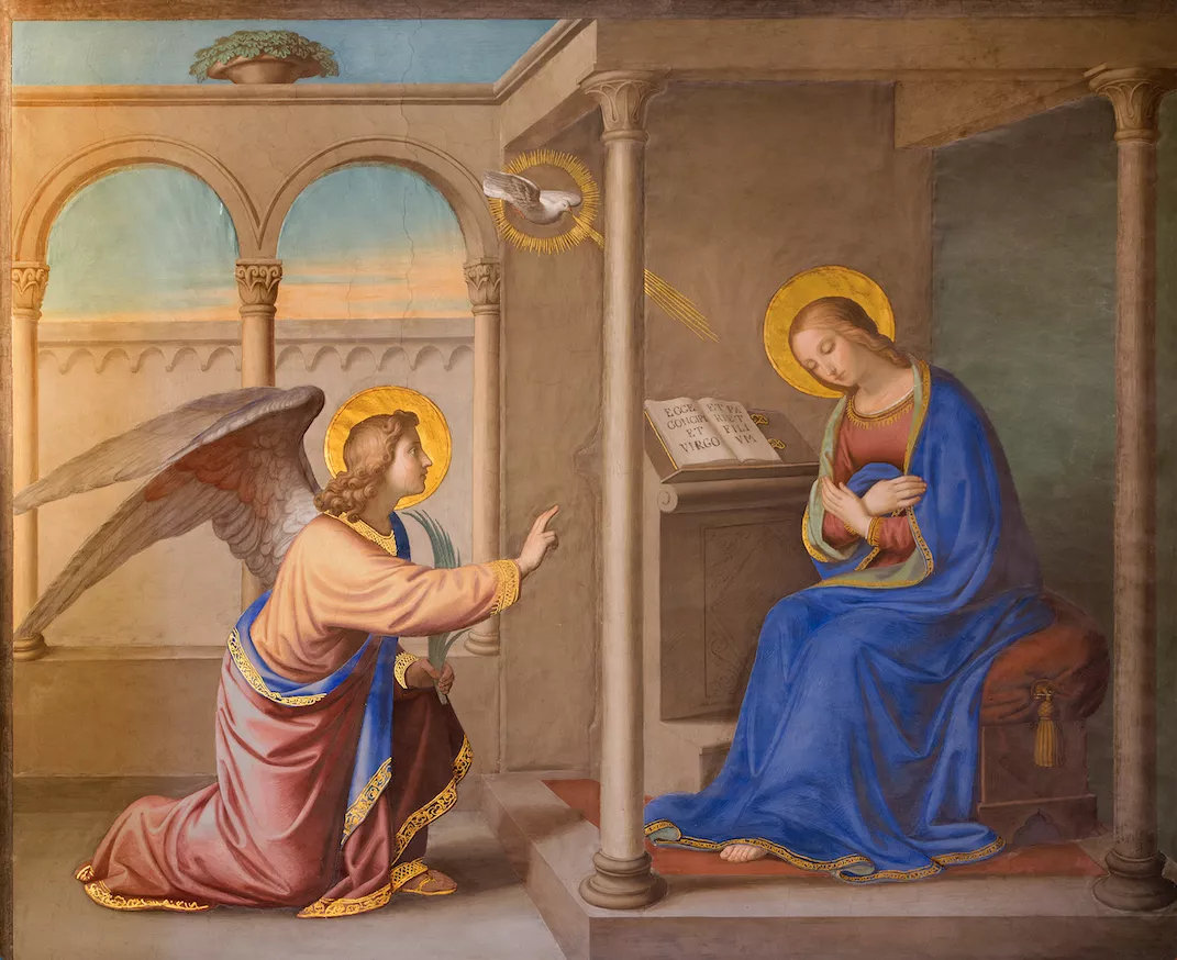 Santododia1's tweet photo. As 18 horas 🕕
Hora do Angelus ✝️

O Anjo do Senhor anunciou a Maria.
E ela concebeu do Espírito Santo.

Ave Maria...

Eis aqui a serva do Senhor.
Faça-se em mim segundo a vossa
palavra.

Ave Maria...

E o Verbo se fez carne.
E habitou entre nós.

Ave Maria...

Rogai por nós, Santa Mãe de Deus.
Para que sejamos dignos das promessas
de Cristo.

Oremos:

Derramai, ó Deus, a vossa graça em nossos corações, para que, conhecendo, pela mensagem do Anjo, 
a encarnação do Cristo, vosso Filho, cheguemos, 
por sua paixão e cruz, à glória da ressurreição, 
pela intercessão da Virgem Maria.
Pelo mesmo Cristo, Senhor Nosso.

Amém.

Glória...(3x)