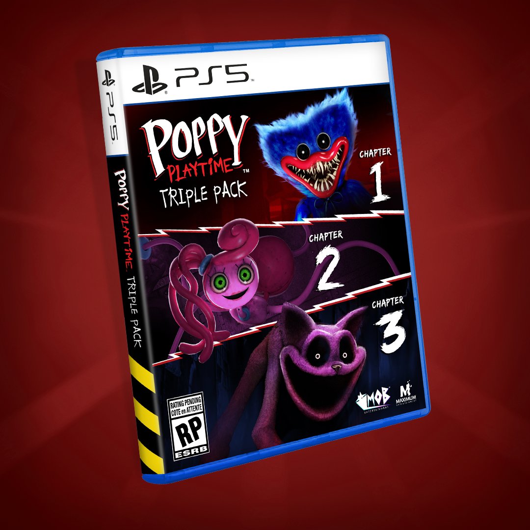 Bet you weren’t expecting to get this in your trick-or-treat bucket. 🎃 

Experience all three chapters on #PlayStation5 in the #PoppyPlaytime Triple Pack, available at major retail stores on Oct 31!