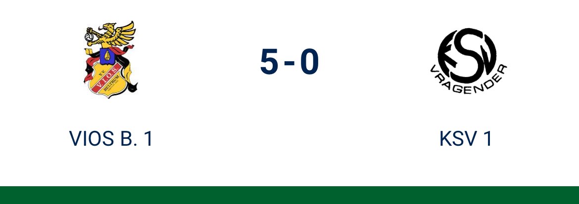 Einduitslag 5-0: een overtuigende thuiszege op ⁦<a href="/KSVragender/">KSV Vragender</a>⁩