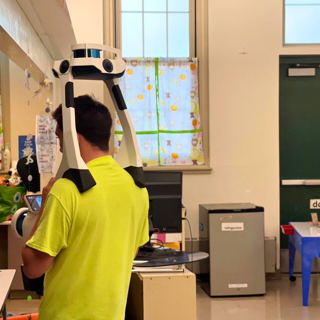 ExistingCo's tweet image. We're on-site in #Connecticut using the NavVis VLX. This technology empowers #architects, building owners, #CRE professionals, &amp;amp; #facilitymanagers to gain a comprehensive understanding of their properties quickly &amp;amp; cost-effectively. Learn more - existingconditions.com/equipment