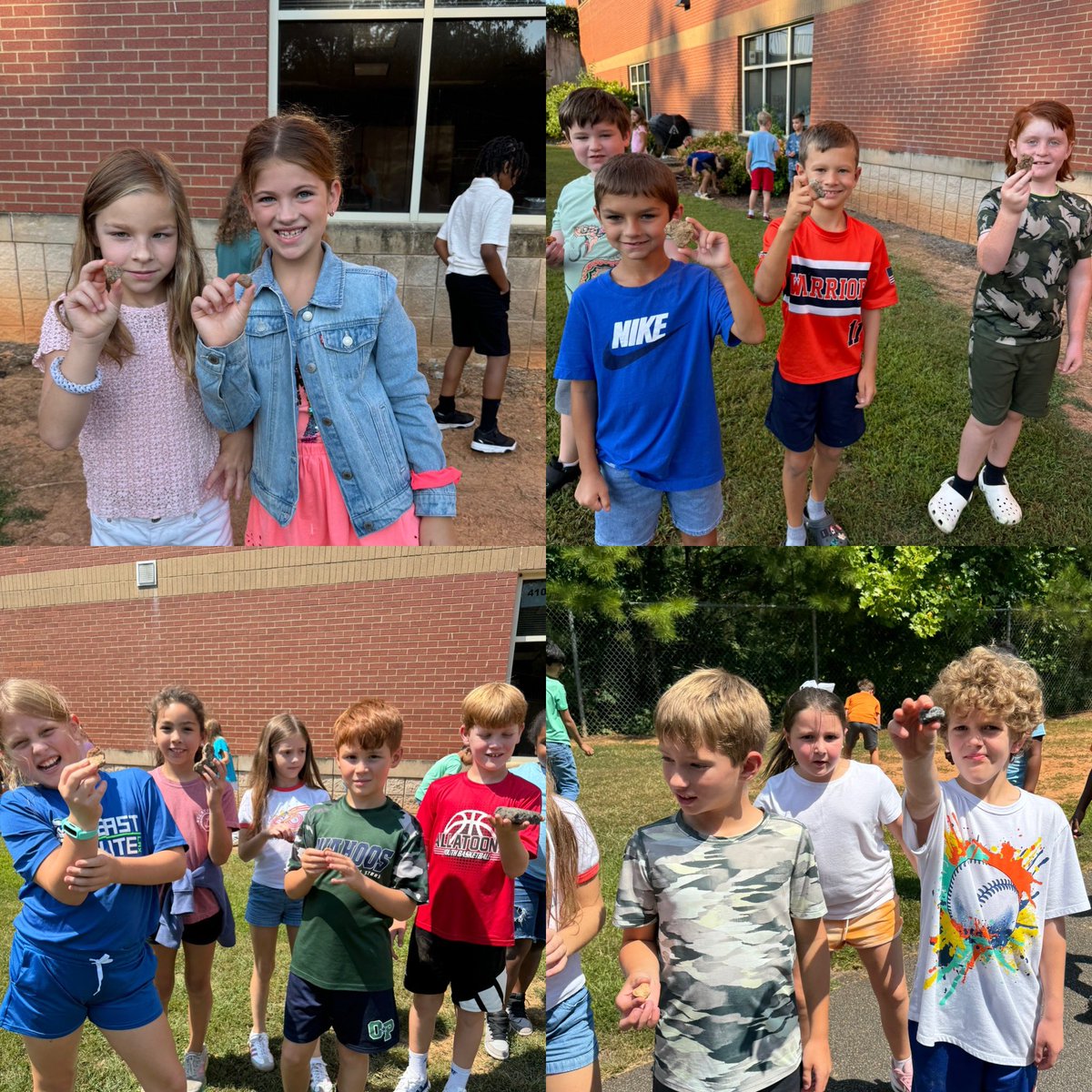 DyannaMotes's tweet photo. Students went on a rock hunt with an expert tour guide who knows the best rock jokes. #itsme #professionaltourguide What kind of music do rocks like? @PickettsMillES @MrsHenderson73 https://t.co/efkVsur7dk
