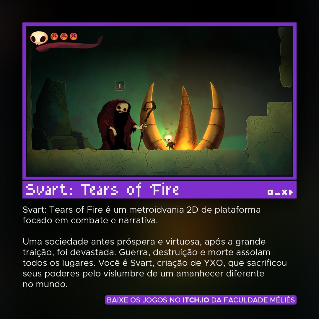 faculdademelies's tweet photo. Para celebrar o Dia Internacional do Gamer, selecionamos 9 ótimos jogos que nossos alunos fizeram, e você pode jogar todos eles de graça pelo https://t.co/kDvqOQRloP da Méliès!

🎮 É só acessar o link
https://t.co/Bukx2IE00r https://t.co/1AlcCpwn1Q