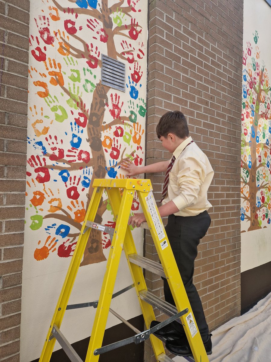 Today our first years enjoyed some more activities for induction including making their mark on our community trees.